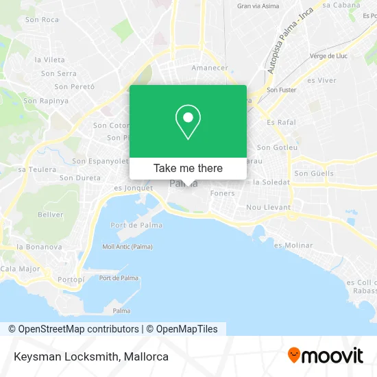 Keysman Locksmith map