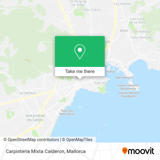 Carpinteria Mixta Calderon map