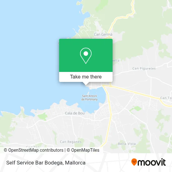 Self Service Bar Bodega map