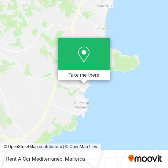 Rent A Car Mediterraneo map