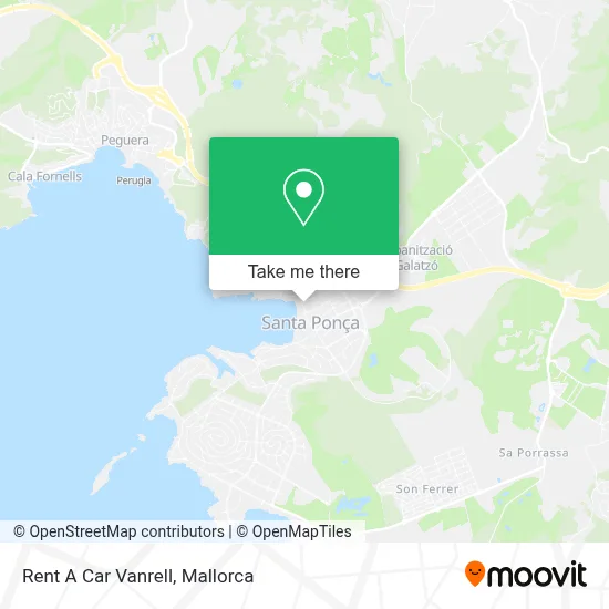Rent A Car Vanrell map
