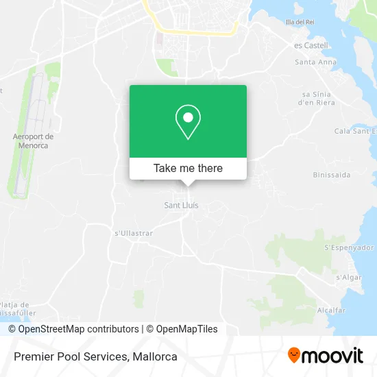 Premier Pool Services map