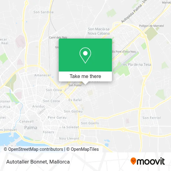 Autotaller Bonnet map