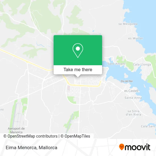 Eima Menorca map