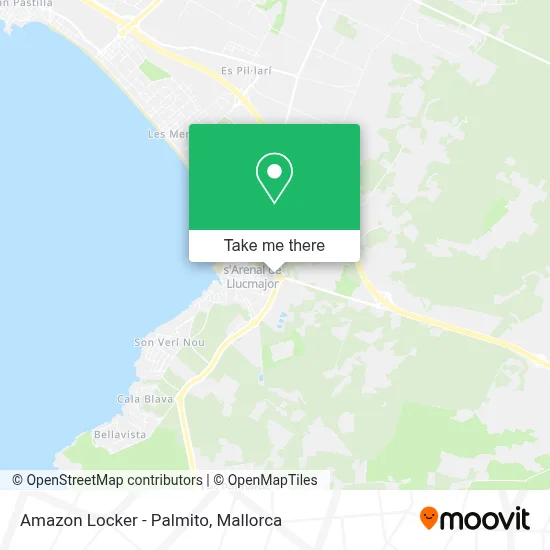 Amazon Locker - Palmito map