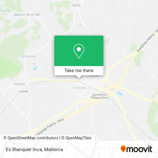 Es Blanquer Inca map