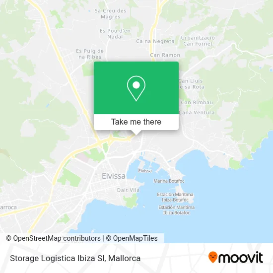 Storage Logistica Ibiza Sl map