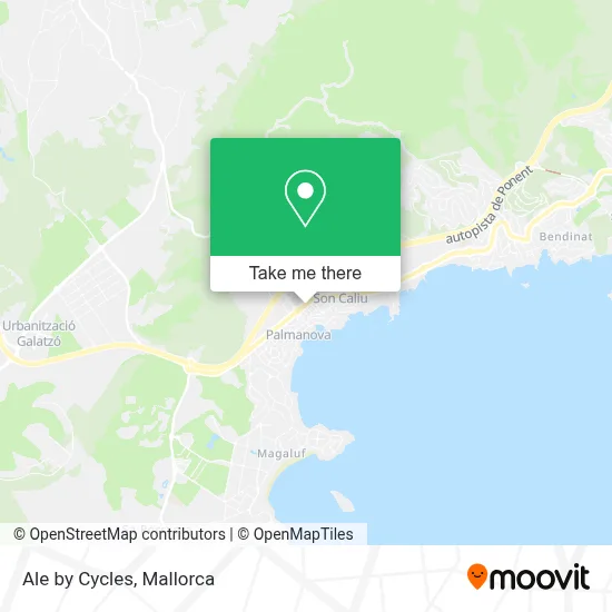 Ale by Cycles map