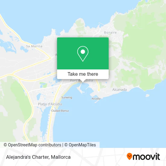 Alejandra's Charter map
