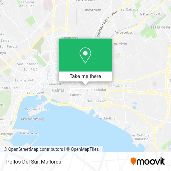 Pollos Del Sur map