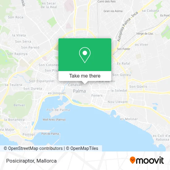 Posiciraptor map