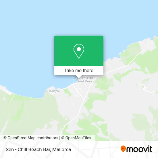 Sen - Chill Beach Bar map