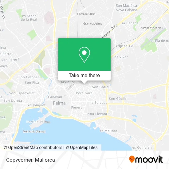 Copycorner map