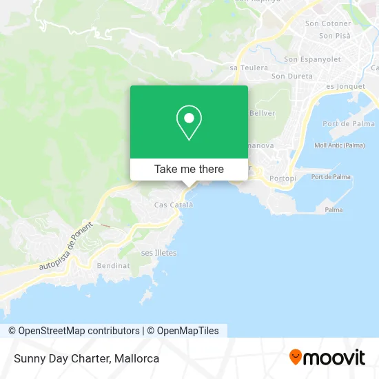 Sunny Day Charter map
