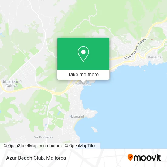 Azur Beach Club map