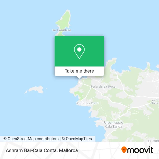 Ashram Bar-Cala Conta map