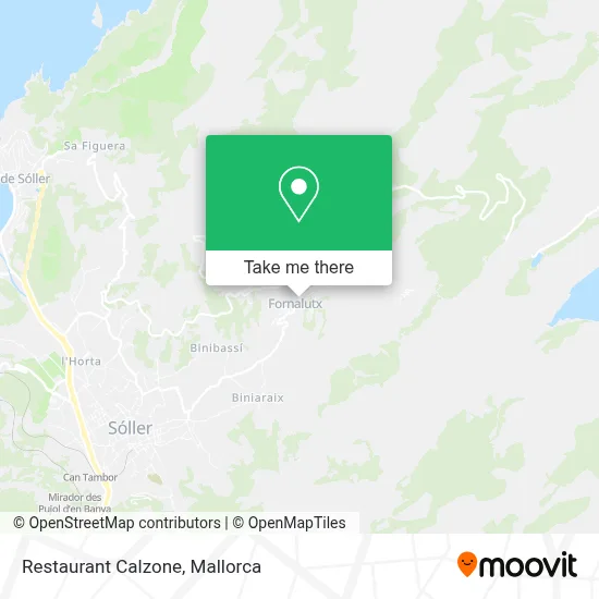 Restaurant Calzone map