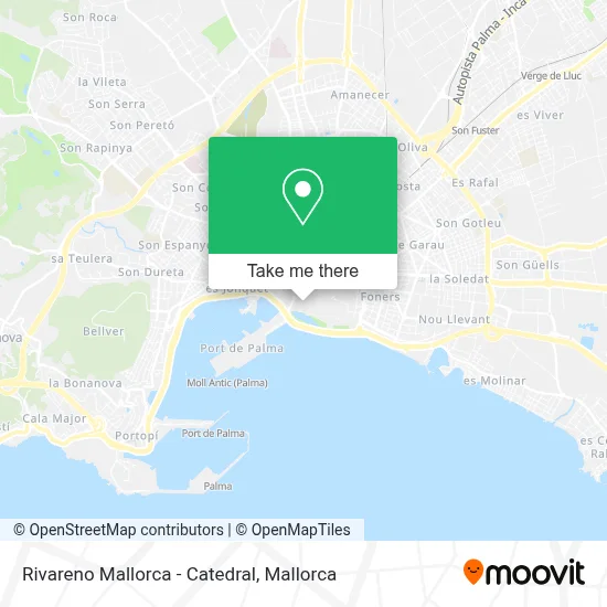 Rivareno Mallorca - Catedral map