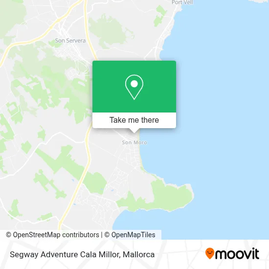 Segway Adventure Cala Millor map