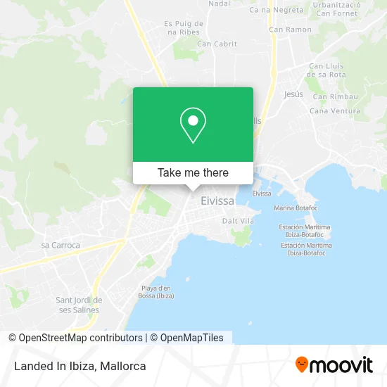Landed In Ibiza map