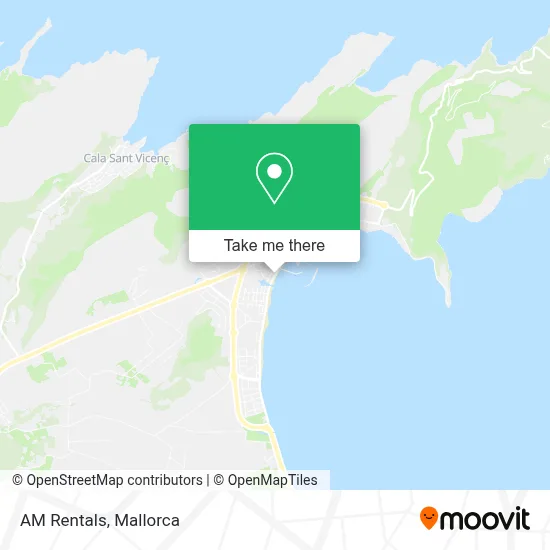 AM Rentals map