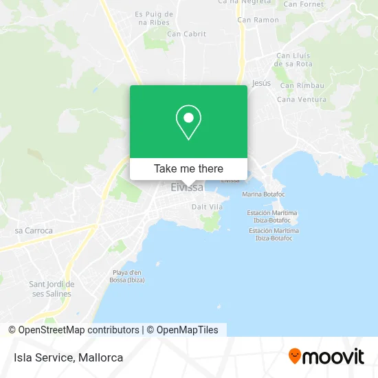 Isla Service map