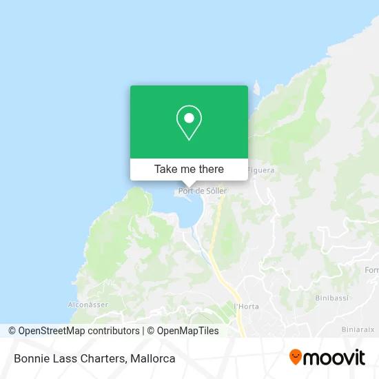 Bonnie Lass Charters map