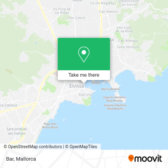 Bar map