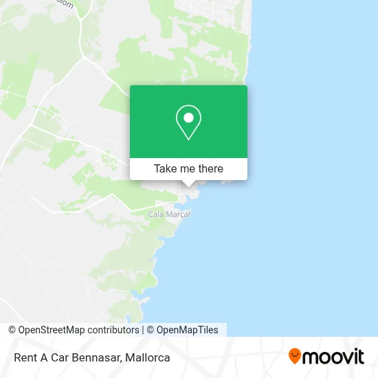 Rent A Car Bennasar map