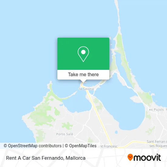 Rent A Car San Fernando map