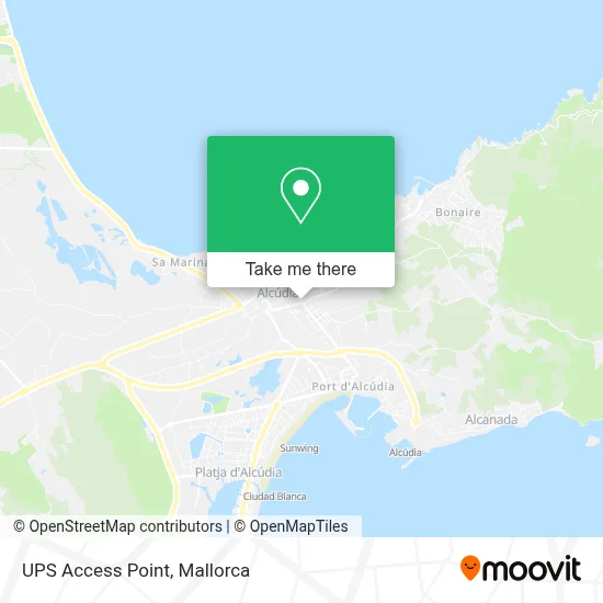 Ups Access Point map