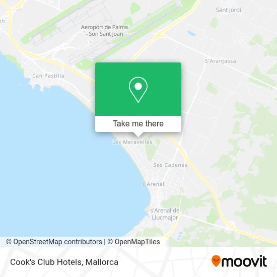 Cook's Club Hotels map