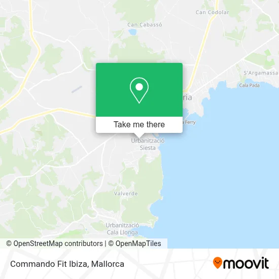 Commando Fit Ibiza map