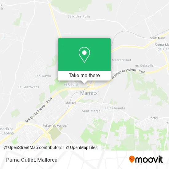 Puma Outlet map