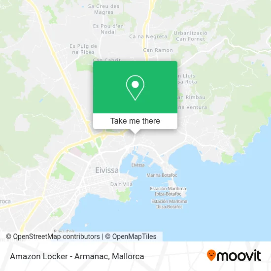 Amazon Locker - Armanac map