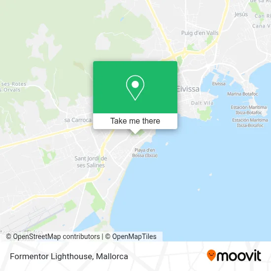 Formentor Lighthouse map