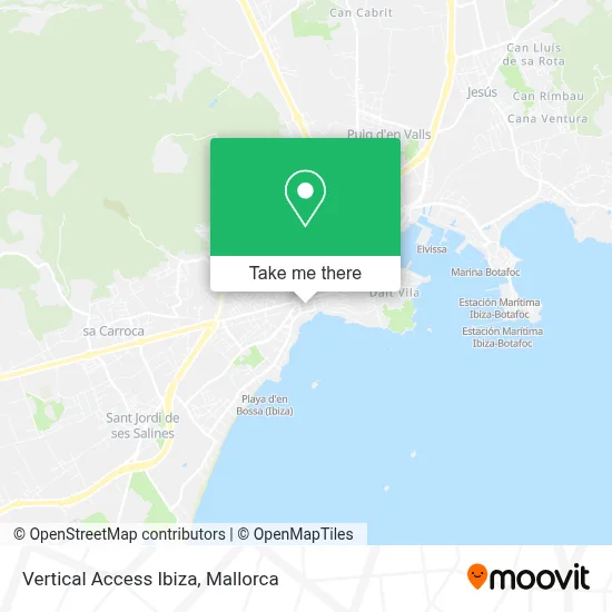 Vertical Access Ibiza map