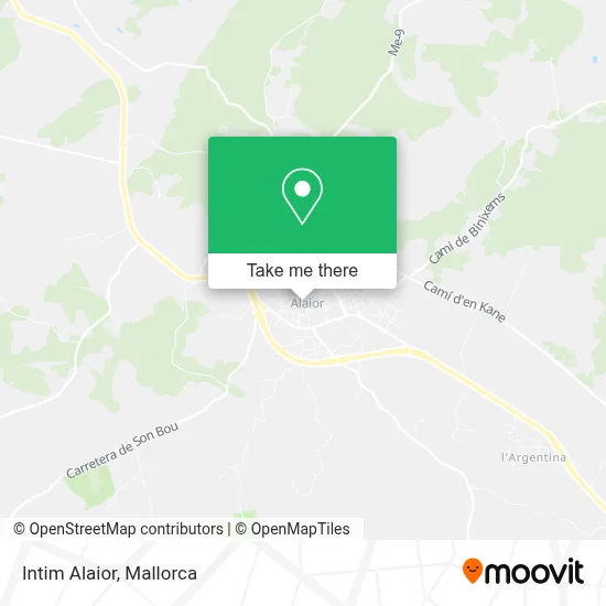Intim Alaior map