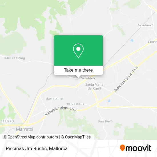 Piscinas Jm Rustic map
