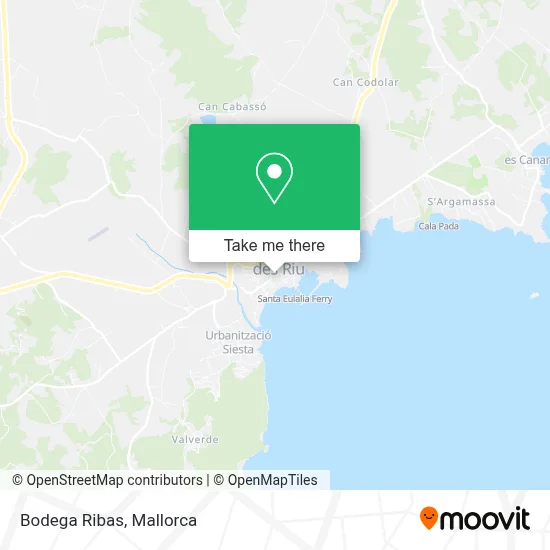 Bodega Ribas map