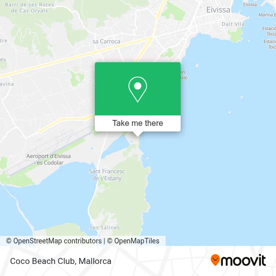 Coco Beach Club map