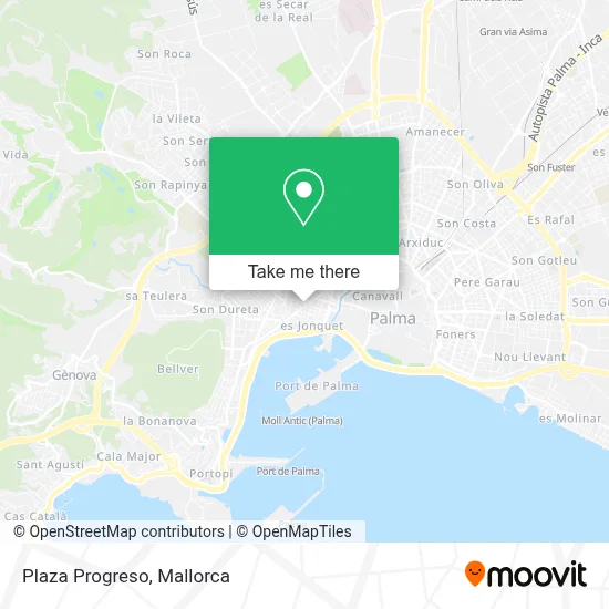 Plaza Progreso map