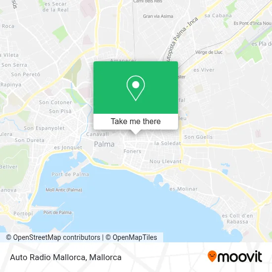 Auto Radio Mallorca map