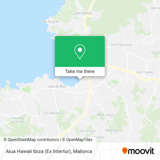 Alua Hawaii Ibiza (Ex Intertur) map