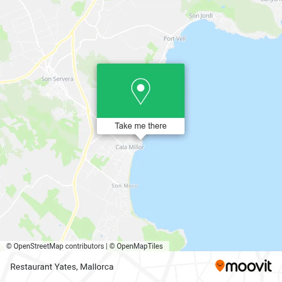 Restaurant Yates map