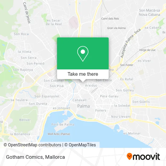 Gotham Comics map