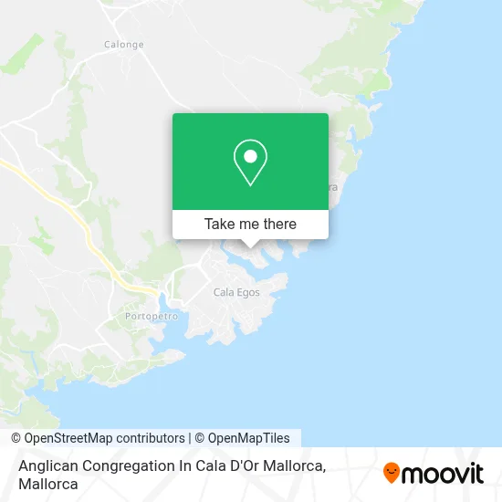 Anglican Congregation In Cala D'Or Mallorca map