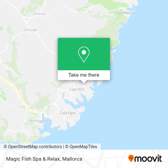 Magic Fish Spa & Relax map