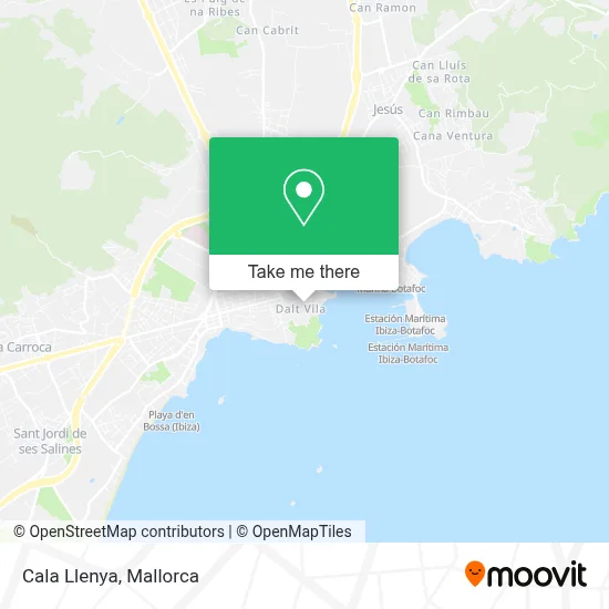 Cala Llenya map