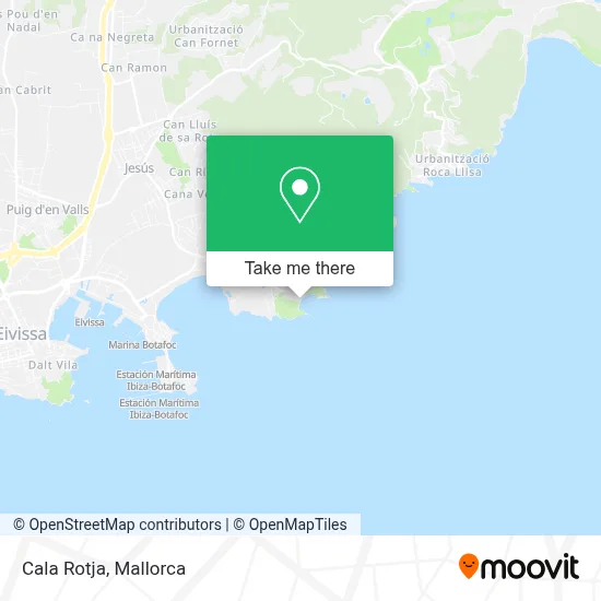 Cala Rotja map